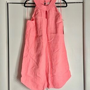 C&C California linen halter dress